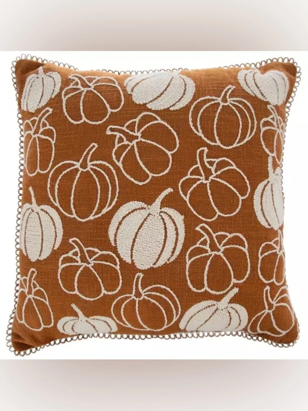 Orange & Cream Pumpkin Scatter Pillow